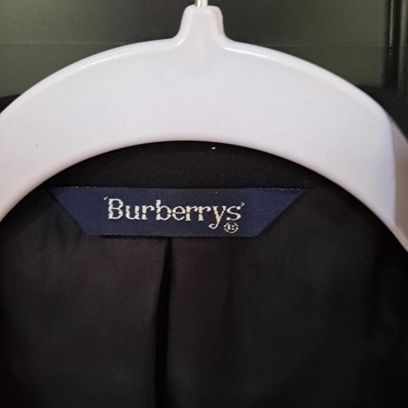 BLACK Burberry One Button Suit Jacket - Picture 2 of 7